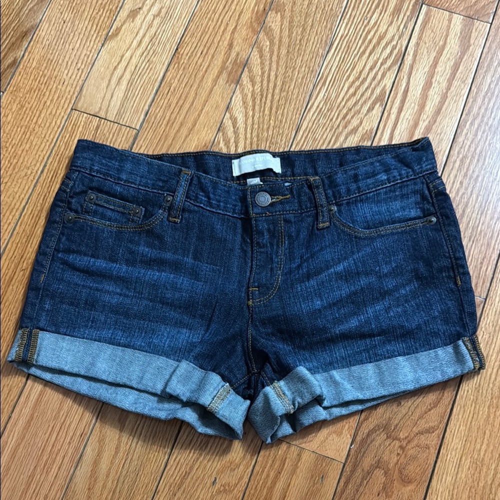 NWOT Dark Blue Denim Shorts, 6P